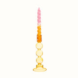 Yellow Bubble Candle Holder