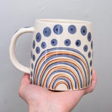 Shama Hand Painted Orange Mug