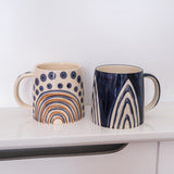 Shama Hand Painted Orange Mug