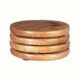 Wooden Crescent Coasters - Set of 4