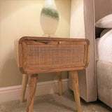 Wellner 1 Drawer Bedside Table, Medium - Natural