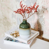 Mojave Green Glaze Bud Vase