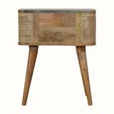 Wellner Open Bedside Table - Natural