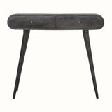 Merrill 2 Drawer Console Table - Ash Black