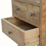 Fogel 4 Drawer Bedside Table - Natural