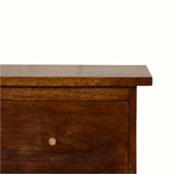 Cline 2 Drawer Bedside Table - Chestnut