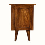 Cline 2 Drawer Bedside Table - Chestnut