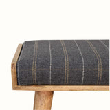 Keene Bench - Pewter Tweed/Natural