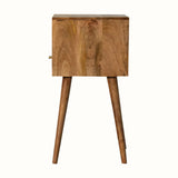 Littler Bedside Table, Small - Natural/Sky Blue