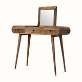 Merrill Dressing Table with Foldable Mirror, Medium - Natural