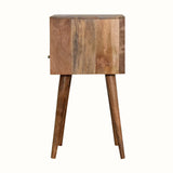 Littler Bedside Table, Small - Natural/Blue