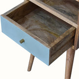 Littler Bedside Table, Small - Natural/Duck Egg