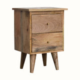 Cline 2 Drawer Bedside Table - Natural