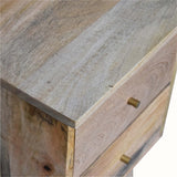 Cline 2 Drawer Bedside Table - Natural