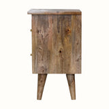 Cline 2 Drawer Bedside Table - Natural