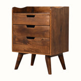 Nordell Bedside Table, Medium - Chestnut