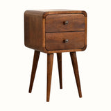 Hamade Bedside Table, Small - Chestnut