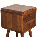 Hamade Bedside Table, Small - Chestnut