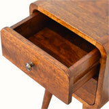 Hamade Bedside Table, Small - Chestnut