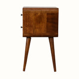 Hamade Bedside Table, Small - Chestnut