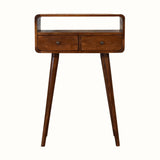 Hamade Open Console Table, Small - Chestnut