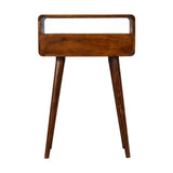 Hamade Open Console Table, Small - Chestnut