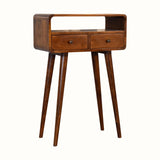 Hamade Open Console Table, Small - Chestnut