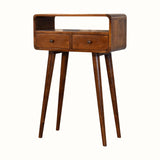 Hamade Open Console Table, Small - Chestnut