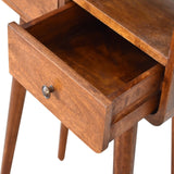 Hamade Open Console Table, Small - Chestnut