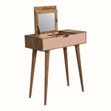 Nordell Blush Dressing Table, Small - Handpainted/Natural