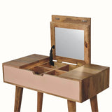 Nordell Blush Dressing Table, Small - Handpainted/Natural