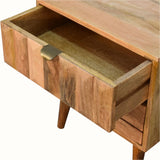 Prism 2 Drawer Bedside Table - Natural