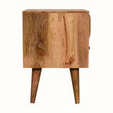 Prism 2 Drawer Bedside Table - Natural