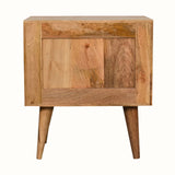 Prism 2 Drawer Bedside Table - Natural