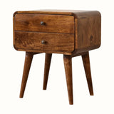 Hamade Bedside Table, Medium - Chestnut