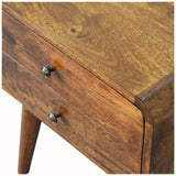 Hamade Bedside Table, Medium - Chestnut