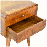 Hamade Bedside Table, Medium - Chestnut