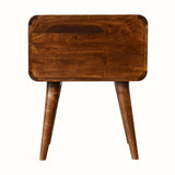 Hamade Bedside Table, Medium - Chestnut