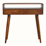 Hamade Open Console Table, Medium - Chestnut