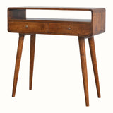 Hamade Open Console Table, Medium - Chestnut