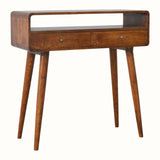 Hamade Open Console Table, Medium - Chestnut