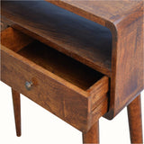 Hamade Open Console Table, Medium - Chestnut