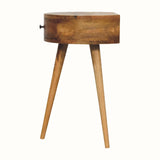 Lauro Semi Circle Bedside Table - Natural