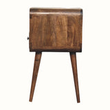 Hamade Open Bedside Table, Small - Grey Wash