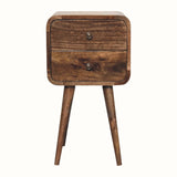 Hamade Bedside Table, Small - Grey Wash