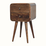 Hamade Bedside Table, Small - Grey Wash