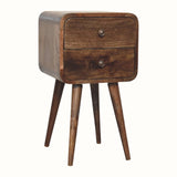 Hamade Bedside Table, Small - Grey Wash