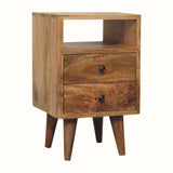 Fogel Open Bedside Table, Small - Natural