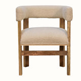 Boren Cream Bouclé Accent Chair