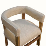 Boren Cream Bouclé Accent Chair